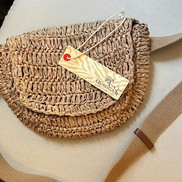 Quagga Accessories Raffia Belt Bag with Adjustable Strap - Picture 1 of 2